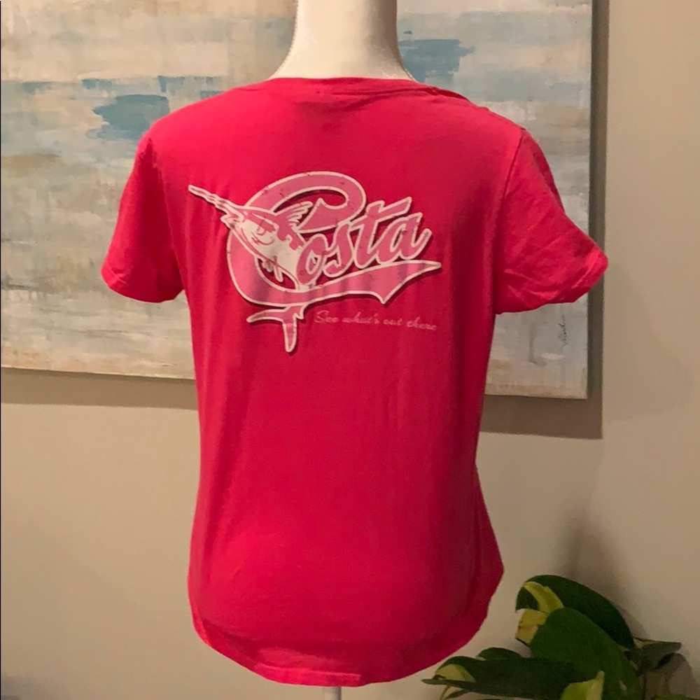 Hot pink Costa t-shirt